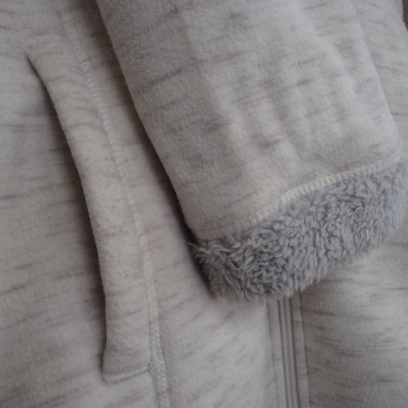 Fleece lined high/low gray jacket M - Picture 5 of 9